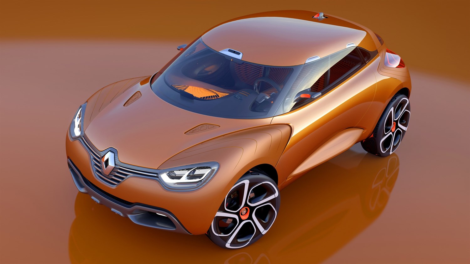 Renault CAPTUR Concept - vue du véhicule par dessus