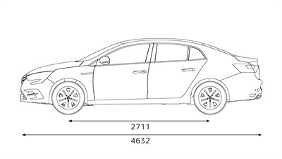 Megane Sedan dimensions profil