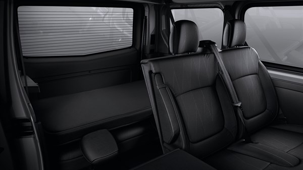 Renault TRAFIC Passenger - Vue intérieure des sièges arrières repliés