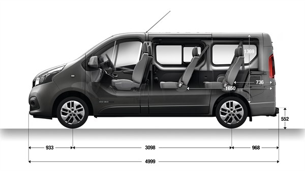 Renault Trafic Passenger - Dimensions