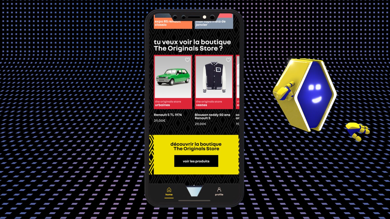 application IOS et Android - reno l'avatar officiel - Renault